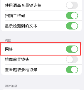 友好苹果手机维修网点分享iPhone如何开启九宫格构图功能 