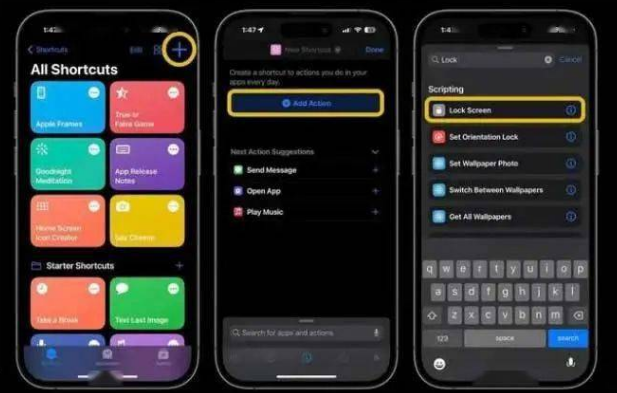 友好苹果14锁屏维修店分享iPhone14升级iOS16.4后如何创建锁屏快捷方式 