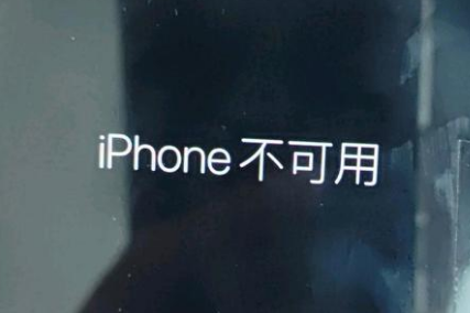 友好苹果服务网点分享锁屏界面显示“iPhone 不可用”如何解决 