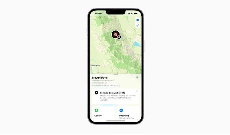 友好苹果14维修分享iPhone14系列中 FindMy功能通过卫星分享位置方法教程 